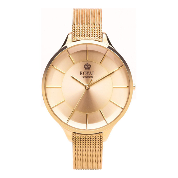 Royal London Gold Stainless Steel Bracelet Ladies Fashion Watch 21296-09